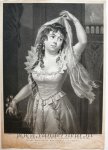 Jan Willem Caspari (1779-1822) after Jan Kamphuijsen (1760-1841) - [Antique portrait print, stipple engraving, ca. 1800] Portret van de actrice Anna Maria Kamphuyzen-Snoek, als Rosamunda van Corfu, published ca. 1800, 1 p.