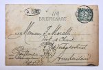 GRAAFLAND, MORELLO - [Postcard 1908] Briefkaart van ... Graafland, d.d. Rijswijk 1908, aan de zangpedagoog Morello te Amsterdam. Manuscript.