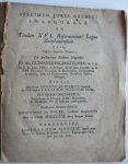 Gosewinus de Wolff - Specimen juris Gelrici inaugurale ad titulum XVI. reformationis legum Zutphaniensium