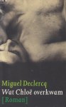 Declercq (Oostende, 1976), Miguel - Wat Chloë overkwam - Op een avond krijt een jonge auteur een telefoontje van een meisje dat een intervieuw tracht te versieren.