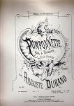 Durand Auguste - Pomponette , Air a Danser Opus 80  Sheet Music