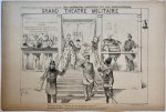 Braakensiek, Johan (1858-1940) - [Original lithograph/lithografie by Johan Braakensiek] Een twijfelachtig compliment over onze landsverdediging, 1 Februari 1891, 1 pp.