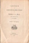 Greb, F.H. (hoofdredactie) - Jaarboekje voor Rederijkers en Beminnaars der Poëzij (Derde jaargang-1859)