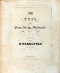 Marschner, Heinrich: - Grand trio pour piano, violon et violoncelle. Op: 111