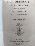 Cervantes Saavedra, Miguel de (Florian) - Don Quichotte de la Manche traduit de l'espagnol de Michel de Cervantes par Florian; Ouvrage Posthume (4 volume)