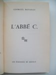 GERESERVEERD VOOR KOPER Bataille, Georges - L'Abbé C. (FRANSTALIG)