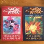 Marten Toonder - autobiografie  2 delen: Vroeger was de aarde plat.1912/1939 en Het geluid van bloemen.1939/1945