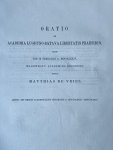 Vries, Matthias de - Dissertations 1874 | Oratio de academia Lugdunu-Batava libertatis praesidio [...], pp 5-46.