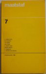 Roland Holst A, Boonstra Jan, Gijsen Wim, Walda Dick - Maatstaf 16e jaargang nr 7 oktober 1968