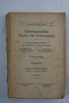 N.N. - Schweizerisches Archiv fur Volkskunde (4 foto's)