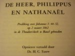 Kohlbrugge; H.F. - De Heer, Philippus en Nathanael - Prediking over Johannes 1 : 44 - 52,