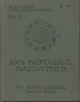 Leo, Alan - 1001 notable nativities. An astrological 'Who's who'