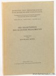 HOPPL, Reinhard. - Die Traditionen des Klosters Wessobrunn.