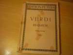 Verdi; G. - REQUIEM; für Soli, Chor und Orchester; Klavierauszug