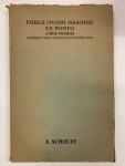 A. Scholte - Public Ovidii Nasonis Ex Ponto ; Liber Primus - Commentario Exegetico Instructus