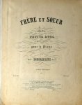 Bertini, Henri: - Frère et soeur. Quatre petits duos à quatre mains pour le piano. EN deux livraisons. Livre 1