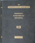 red. - Het financieel archief. Financieel economische berichten. 1961.