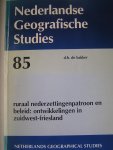 Bakker, D.H. de - Ruraal nederzettingspatroon en beleid: ontwikkelingen in Zuidwest-Friesland