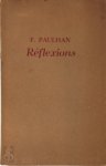 Frédéric Paulhan, E. du Perron [Uitg.] - Réflexions
