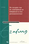 K.F. Haak - De exceptie van de redelijkheid en billijkheid in het personenvervoer - Rede 2005
