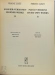 Franz Liszt 55427 - Klavier-Versionen eigener Werke