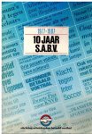 Bax, Jaap - Tien jaar S.A.B.V. -1977-1987