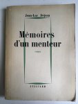Déjean, Jean-Luc - Mémoires d'un menteur