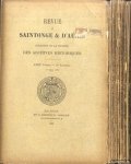 Various - Revue de Saintonge & d'Aunis. Bulletin de la Société. Des archives historiques. XVIIIe Volume - 1re Livraison - 6me Livraison (6 volumes)