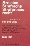 Rüter, C.F. - Arresten Strafrecht / Strafprocesrecht