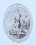Unknown master - Stipple engraving/stippelgravure: The smell (De Geur).