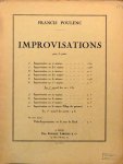 Poulenc, Francis: - Improvisations pour le piano. Le 1er recueil des six