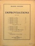 Poulenc, Francis: - Improvisations pour le piano. Le 1er recueil des six Poulenc, Francis: - Improvisations pour le piano. Le 1er recueil des six