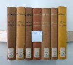 Vresse, Willem de, M. E. Kronenberg und F. K. H. kossmann: - Het Boek- Nieuwe Reeks 22e- 28e deel, Konvolut der Jahre 1933-1946