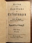 Busch, G.C.B. (Gabriel Christoph Benjamin), 1759-1823 - Versuch eines Handbuchs der Erfindungen, Erster Theil