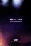 Maxi Yachts - Original brochure Maxi 1050, technical specifications and price list