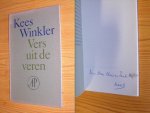Winkler, Kees - Vers uit de veren [gesigneerd] Gedichten