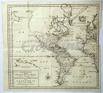 TIRION, IS., - Nieuwe kaart van het Westelykste Deel der Weereld, dienende tot aanwijzing van de Scheepstogten der Nederlanderen naar Westindie