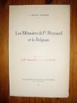 Wullus-Rudiger, J. - Les memoires de P. Reynaud et la Belgique. Un appel a W. Churchill et au G. de Gaulle