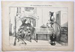 Braakensiek, Johan (1858-1940) - [Original lithograph/lithografie by Johan Braakensiek] Het Kabinet-Kuyper en de Eerste Kamer, 2 Februari 1902, 1 pp.