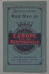 LANDKAART - Bartholomew's general war map of Europe and the Mediterranean.