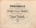 Choron, Alexandre: - La sentinelle. Die Schildwache. Romance mit Begleitung des Piano-Forte (Philomele. Eine Sammlung der beliebtesten Gesänge mit Begleitung des Pianoforte eingerichtet und herausgegeben von Anton Diabelli. No. [handschr.:] 5)