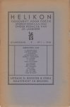 Vestdijk, J. Slauerhoff e.a., S. - Helikon. Maandschrift voor Poëzie. Jaargang 6, nr 1.