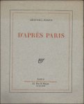 Fargue, Leon-Paul - D'apres Paris