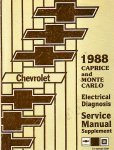  - Chevrolet 1988 caprice and monte carlo electrical diagnoses service manual