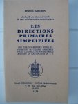 Gouchon, Henri J. - Les Directions Primaires Simplifiées. Extrait du tome second de son dictionnaire astrologique.