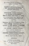 Bodel Nijenhuis, Johannes Tiberius, uit Amsterdam - [Dissertation 1819] Dissertatio historico-juridica, de juribus typographorum et bibliopolarum in regno Belgico [...] Leiden S. en J. Luchtmans 1819