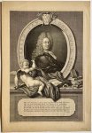 Jacob Houbraken (1698-1780), after Frans van Mieris (1689-1763) - Antique portrait print | Numismatist and writer Gerard van Loon (1683-1758), published 1723, 1 p.