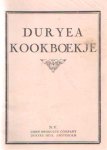  - Duryea kookboekje