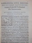 Iodocus Ravesteyn - Apologiae sev defensionis decretorum sacrosancti concilii tridentini