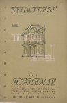 ROTGANS, J. & GOOTE, M. etc. - Programma: Eeuwfeest van de Academie van Beeldende kunsten en Technische Wetenschappen Rotterdam